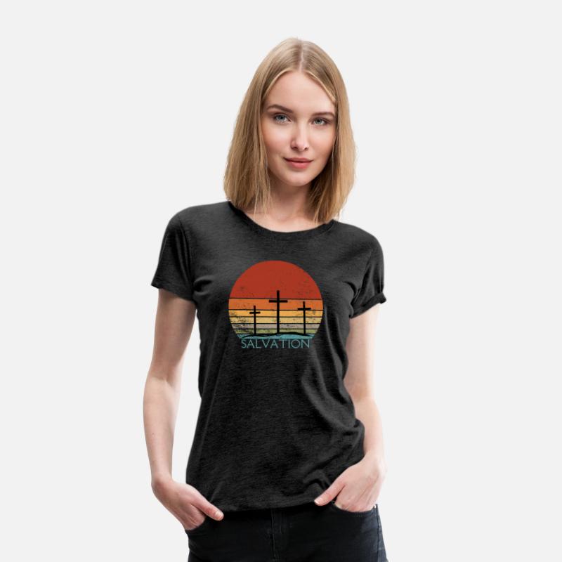 Christian Cross Sunset Silhouette Design