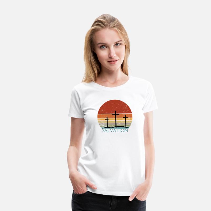 Christian Cross Sunset Silhouette Design