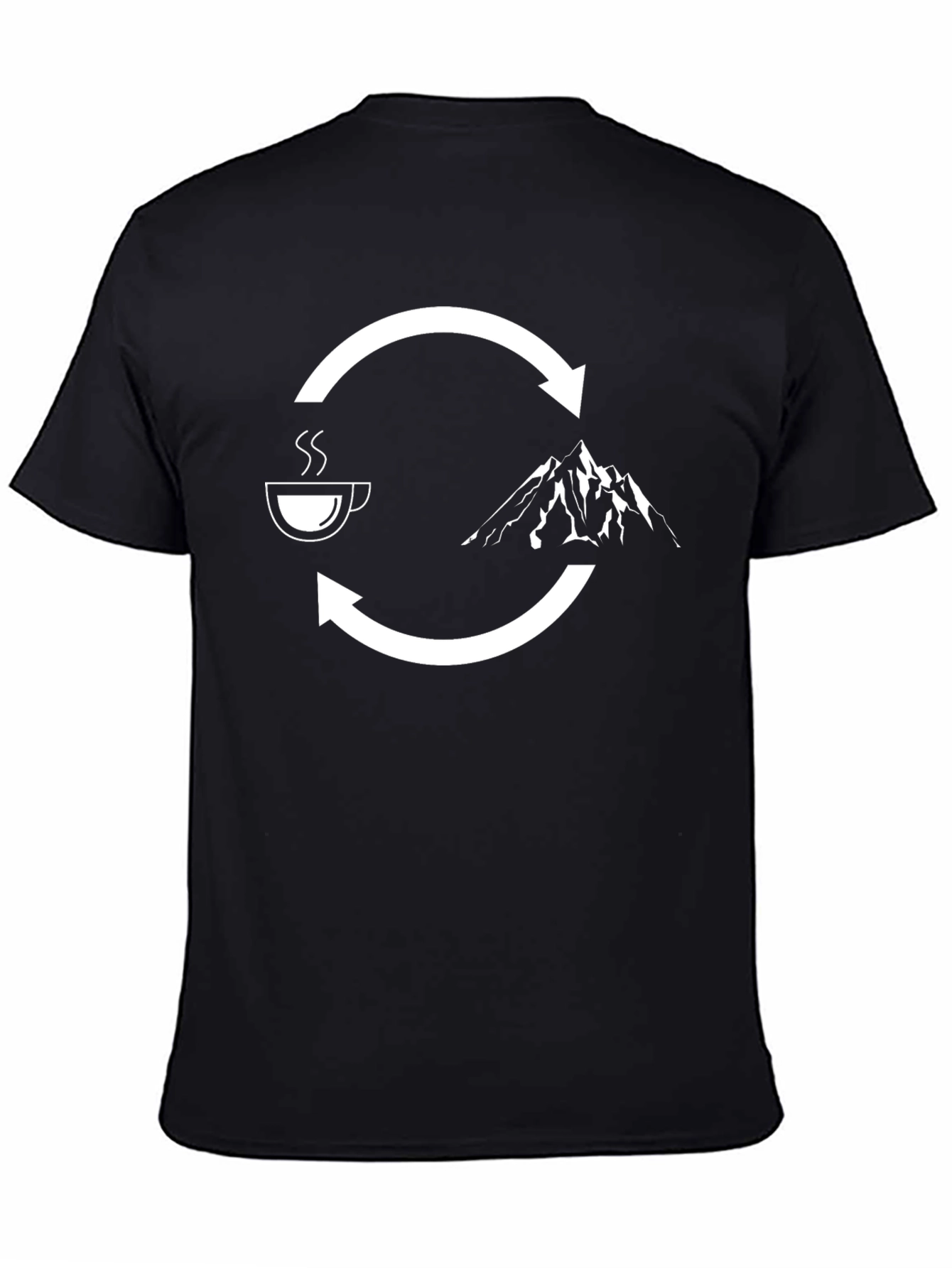 Coffee to Mountains Cycle T-Shirt - Adventure Ready!