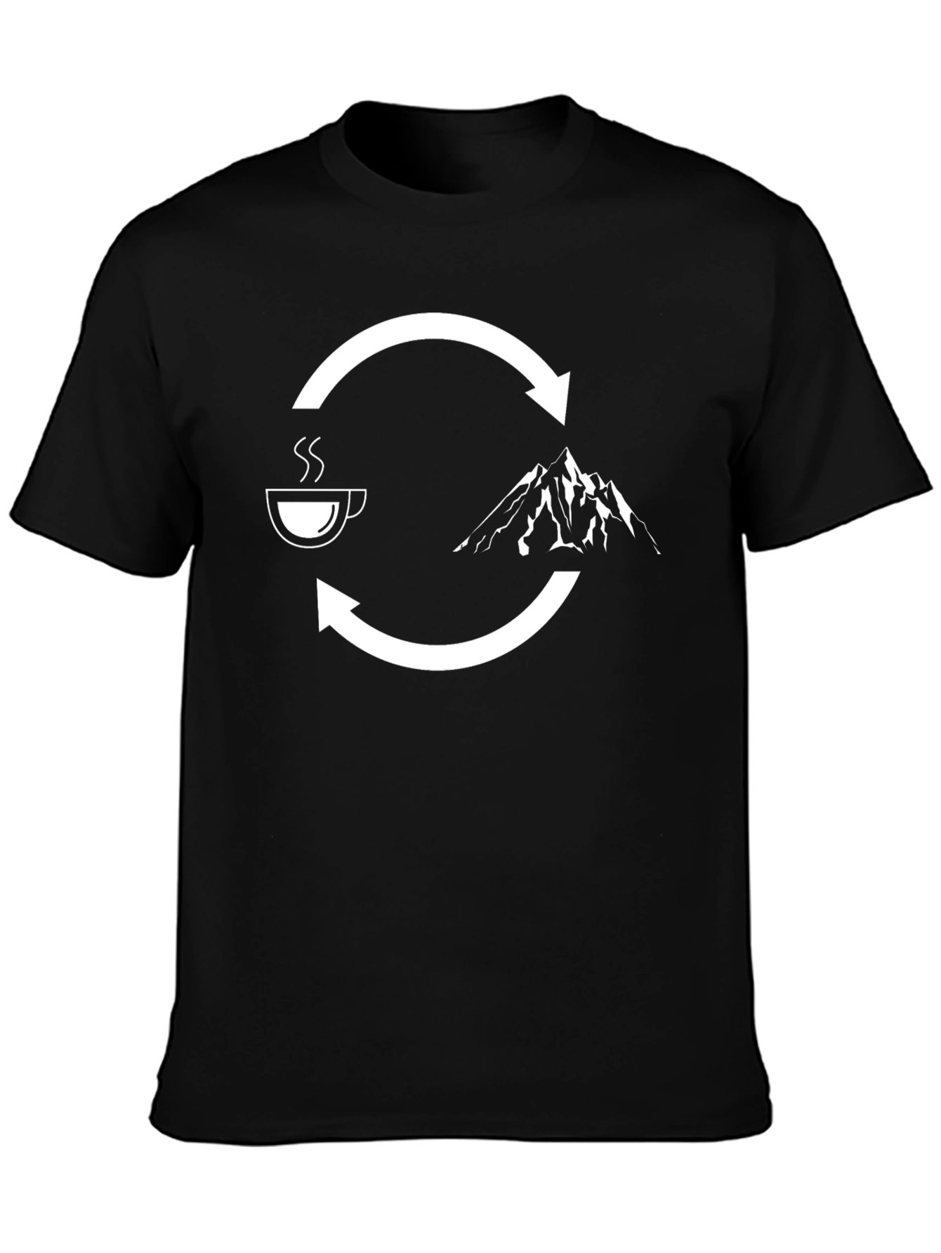 Coffee to Mountains Cycle T-Shirt - Adventure Ready!