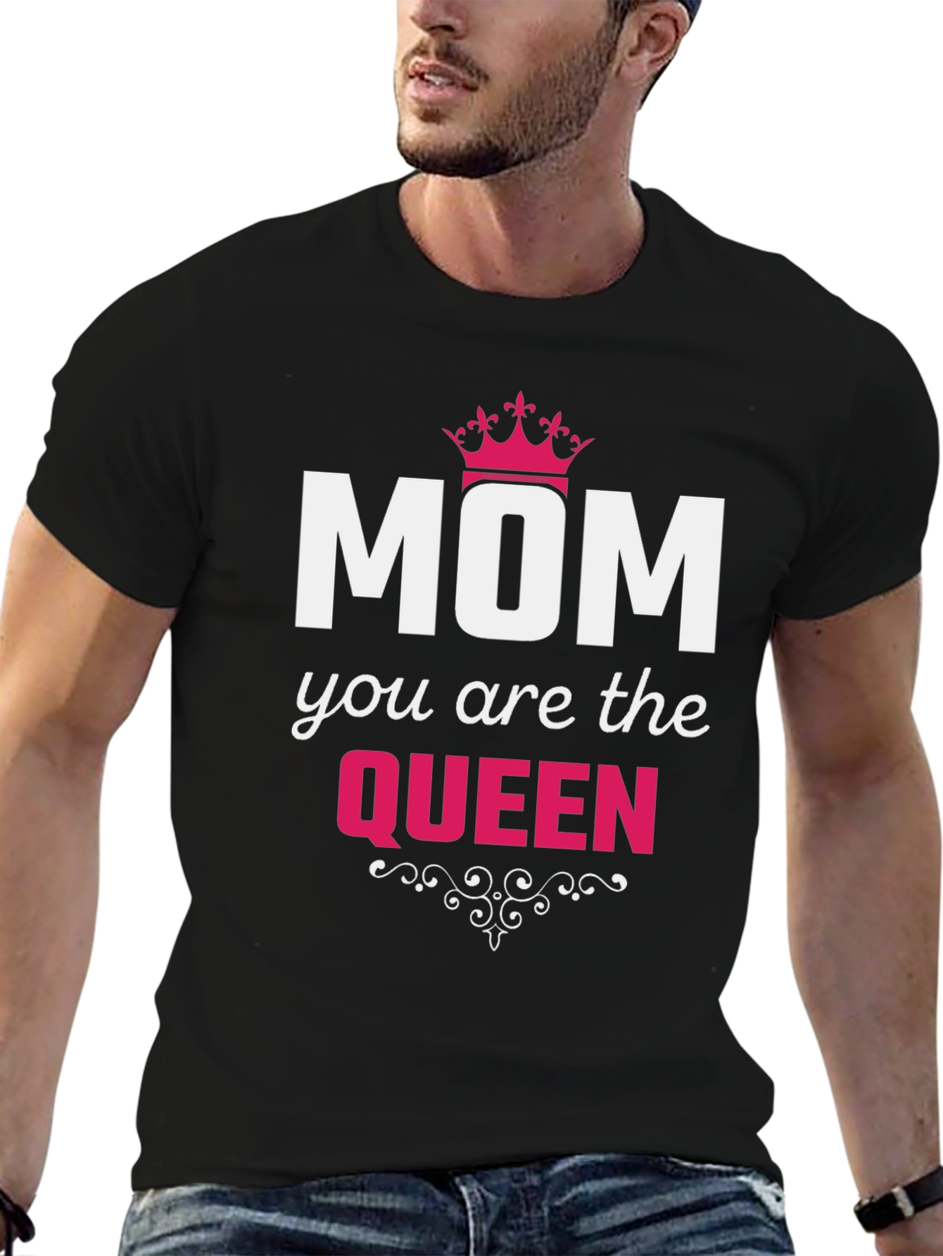 Mom You Are The Queen Black T-Shirt