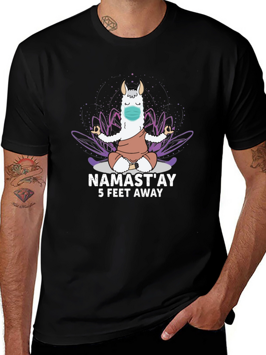 Namastay 5 Feet Away Graphic T-Shirt