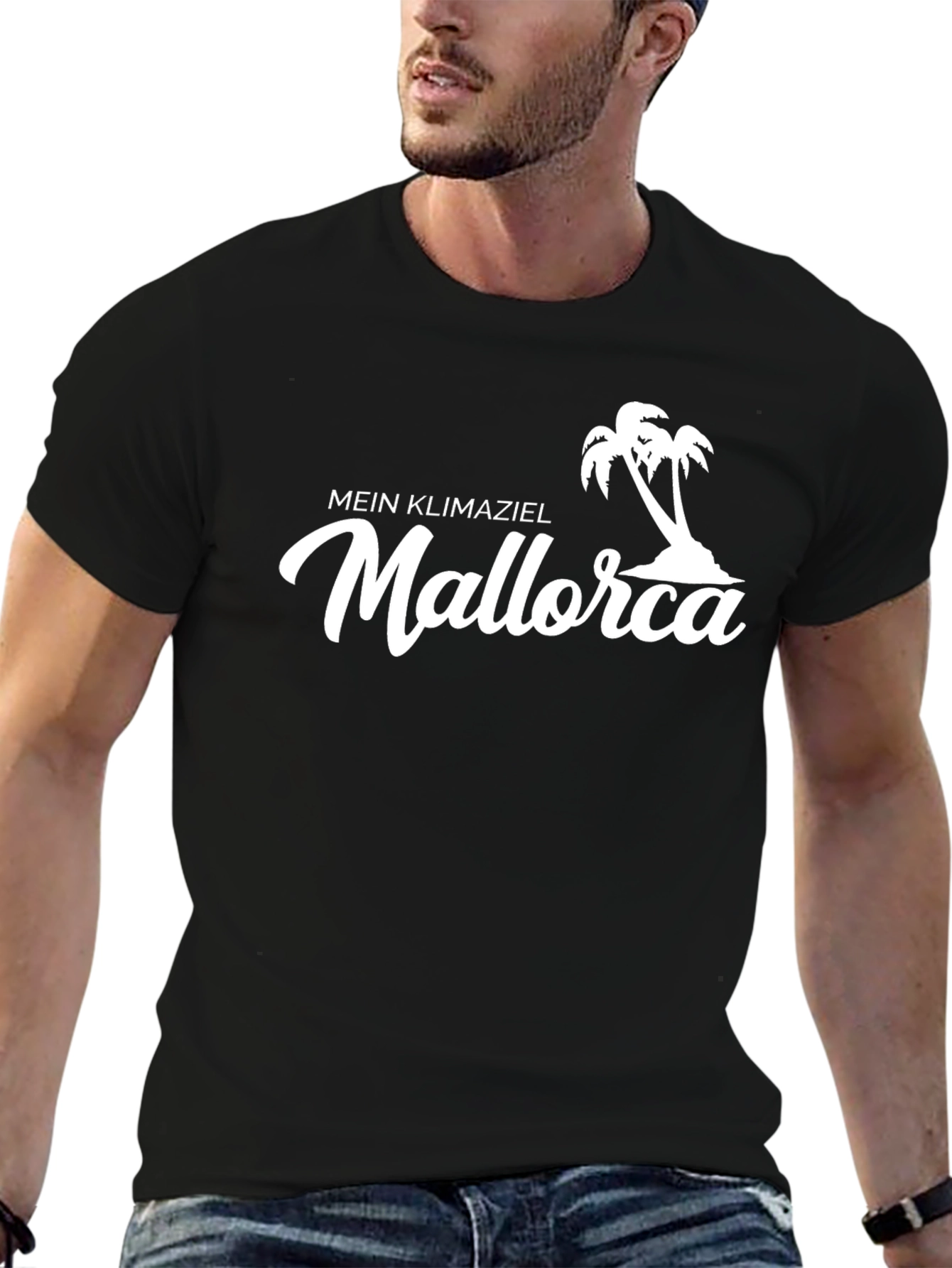 Mein Klimaziel Mallorca Black T-Shirt