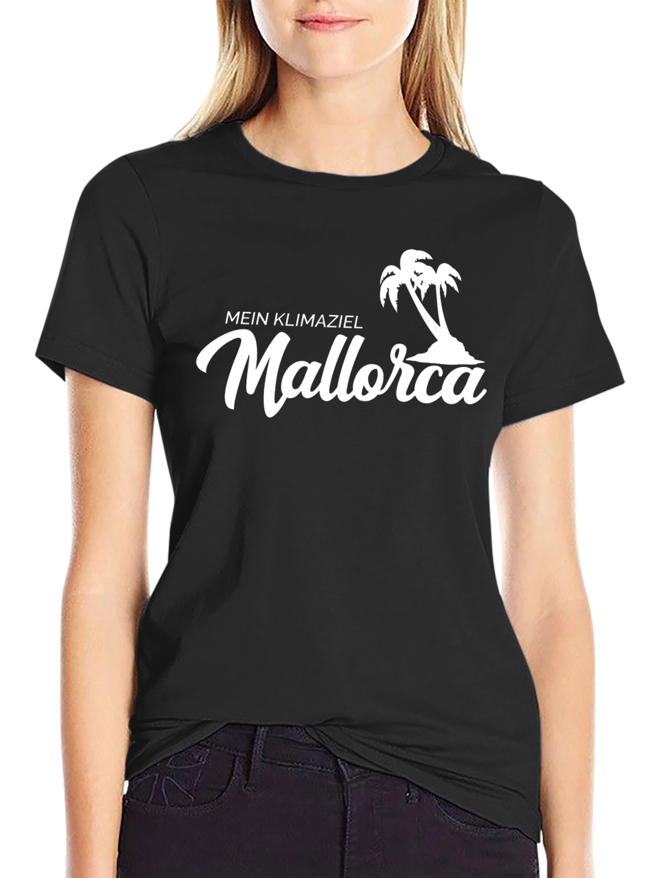 Mein Klimaziel Mallorca Black T-Shirt