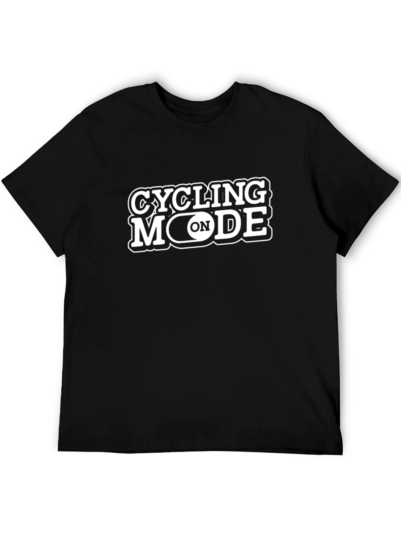 Cycling Mode On Black T-Shirt