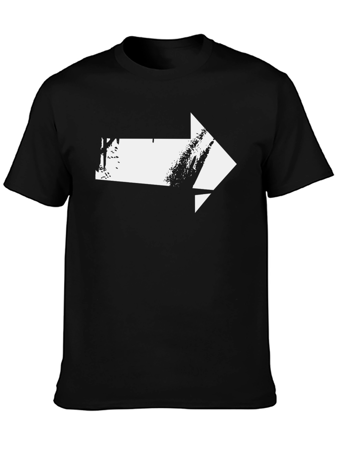 Arrow Graphic T-Shirt - Modern Design Black Tee