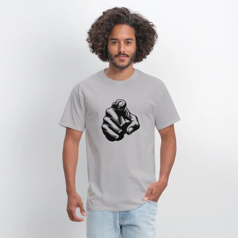 Classic Hand Position Precise Index Finger Gesture