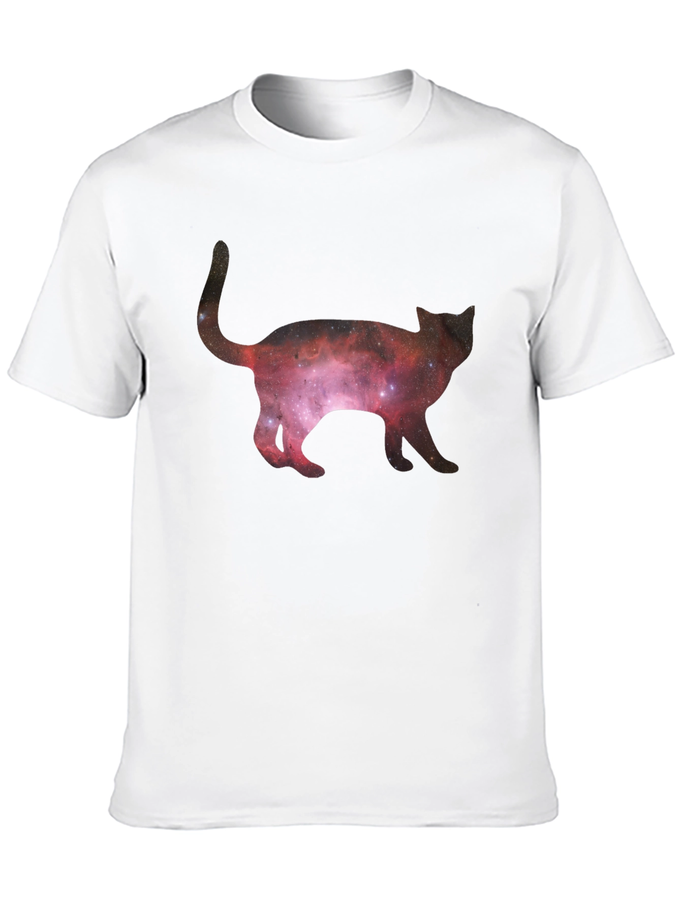 Galaxy Cat Black T-Shirt