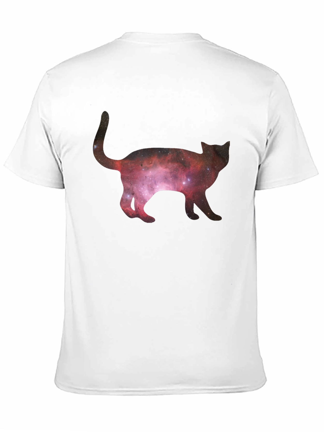 Galaxy Cat Black T-Shirt