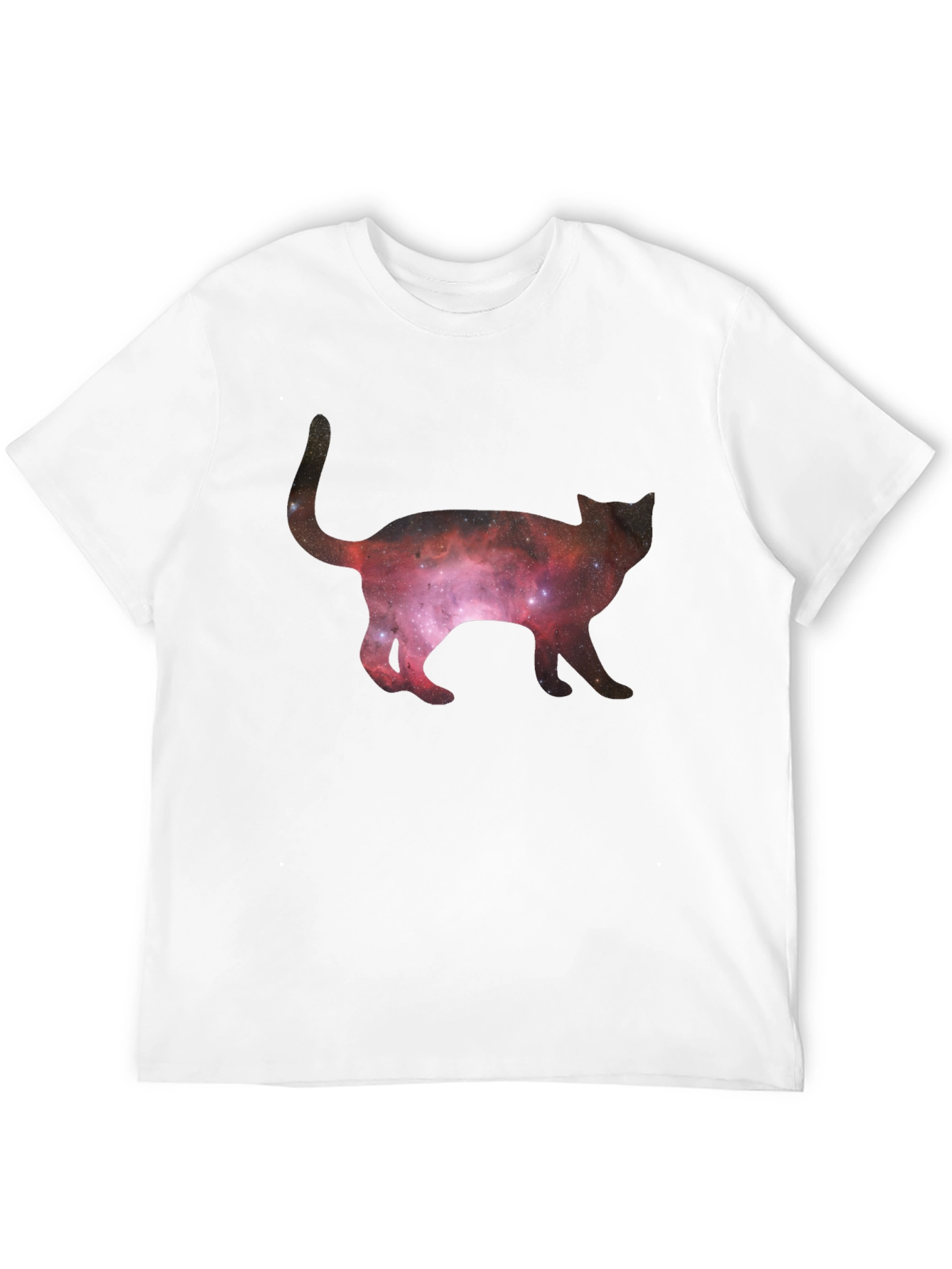 Galaxy Cat Black T-Shirt