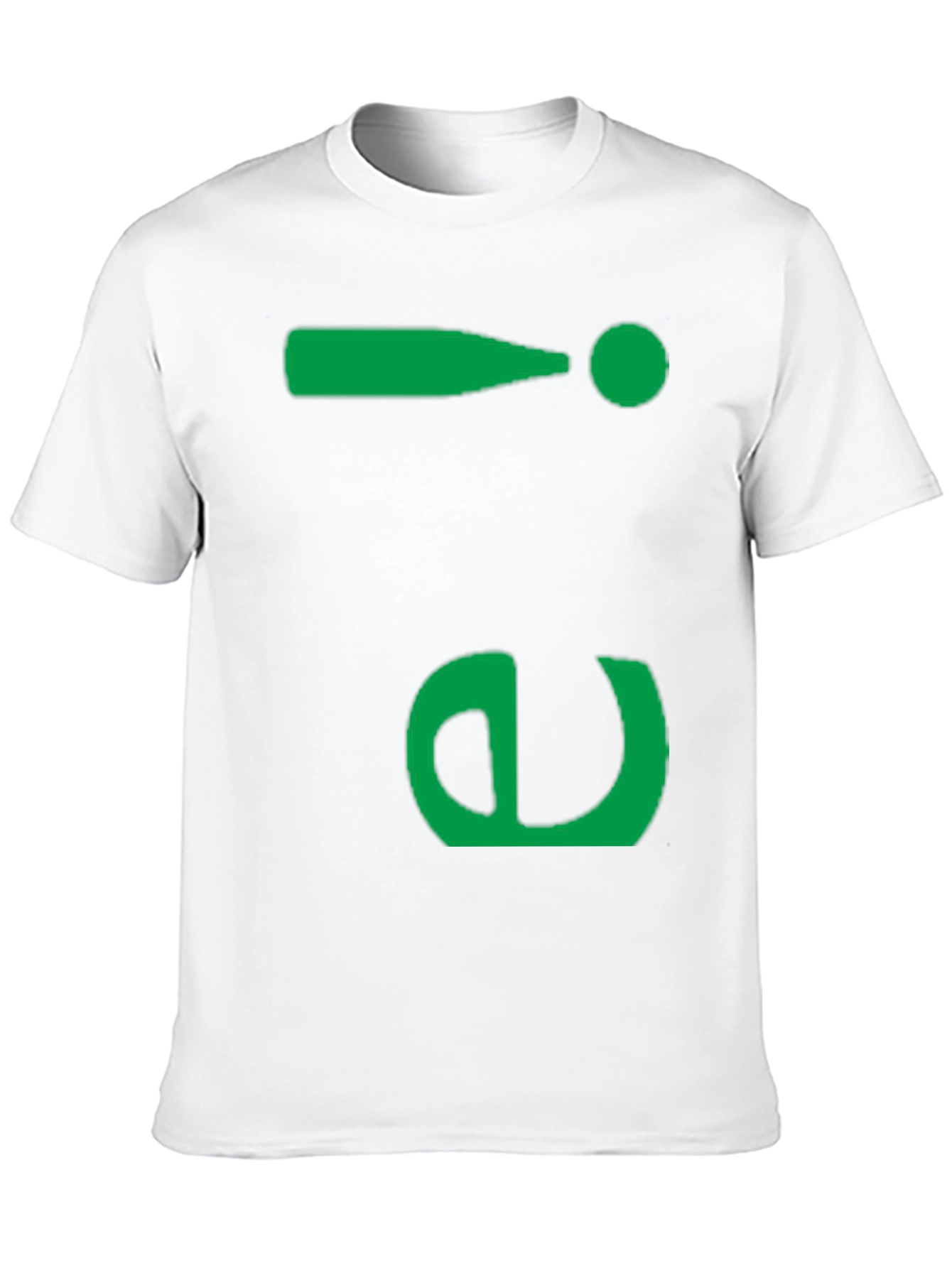 Fun Green Symbol Black T-Shirt