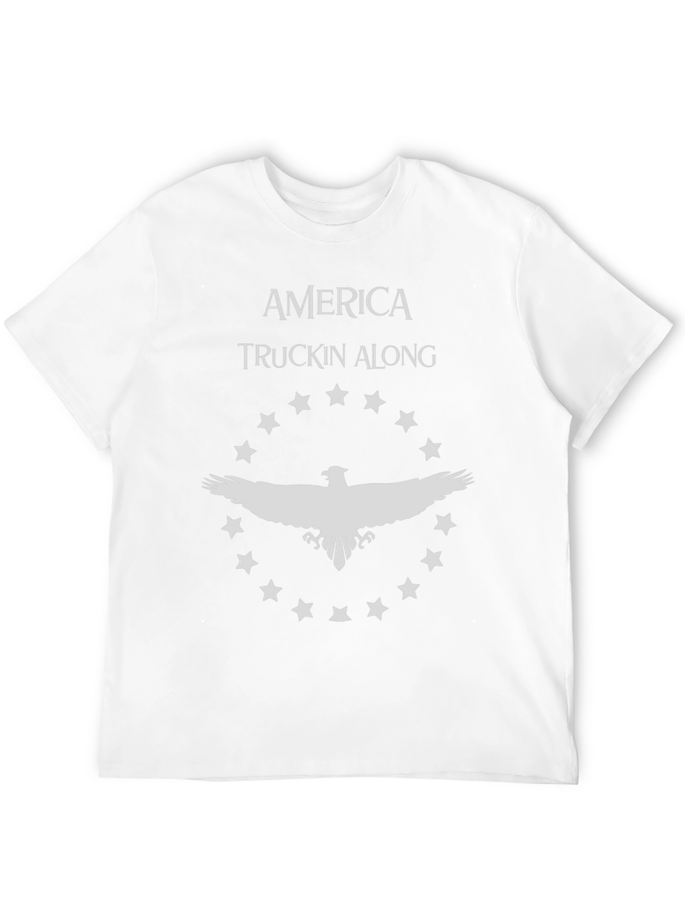 America Truckin Along Eagle Graphic Tee