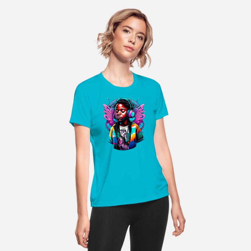 Colorful Butterfly person effect