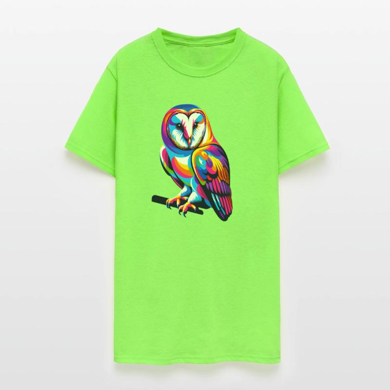 Colorful Pop Art Barn Owl Owls