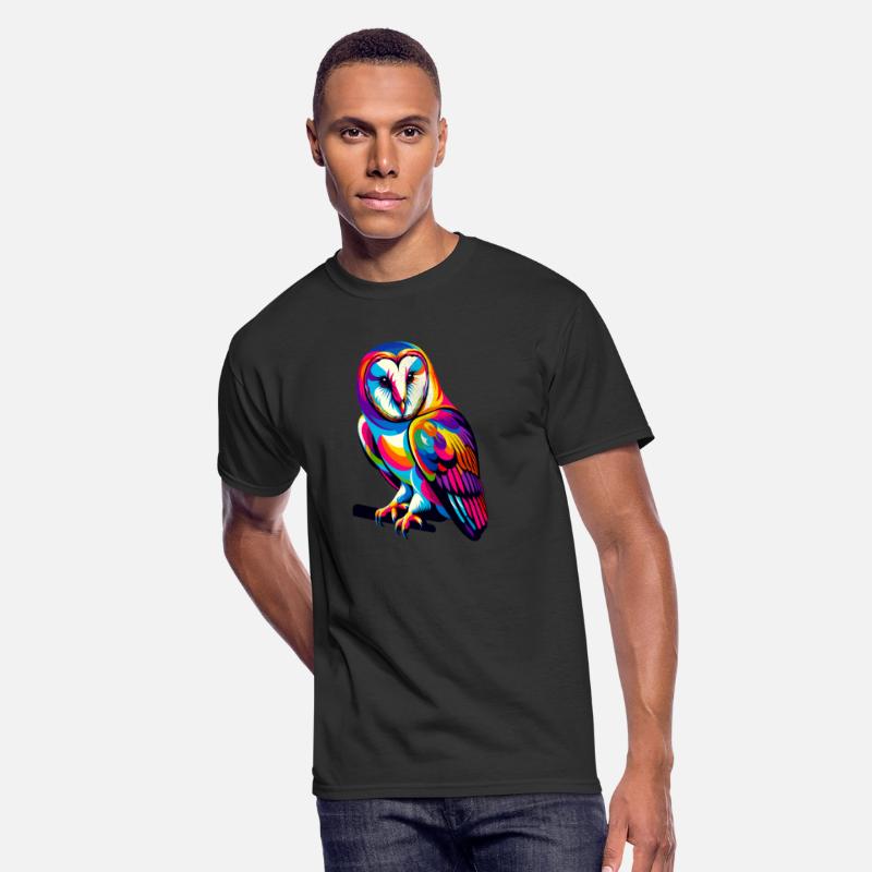 Colorful Pop Art Barn Owl Owls