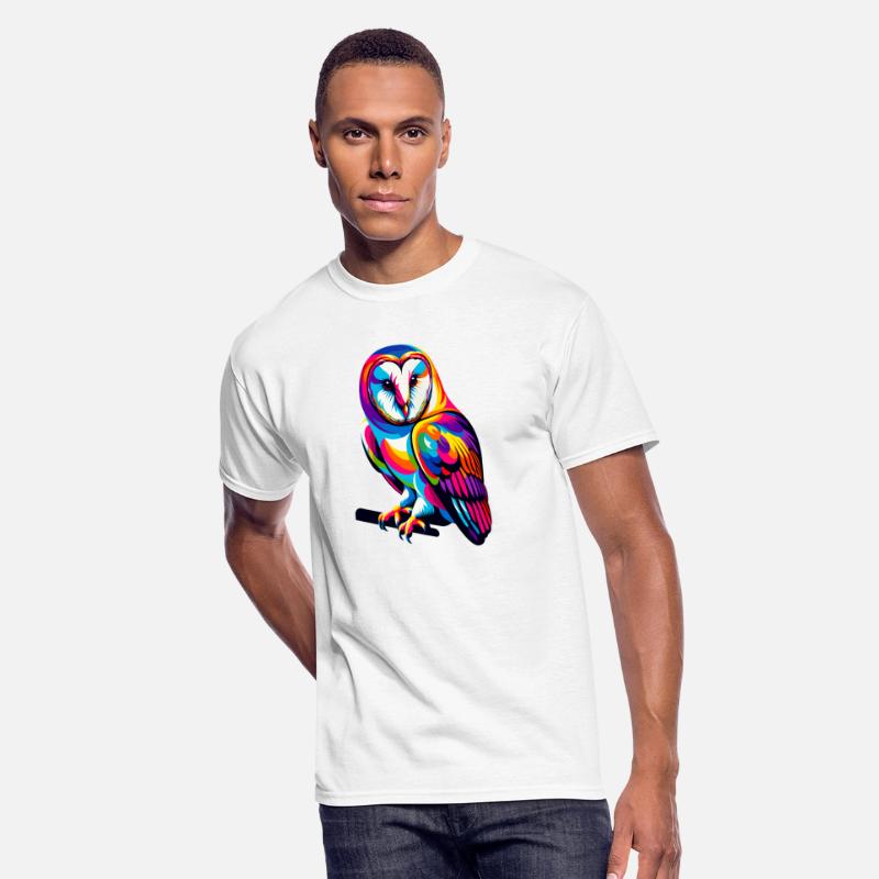 Colorful Pop Art Barn Owl Owls