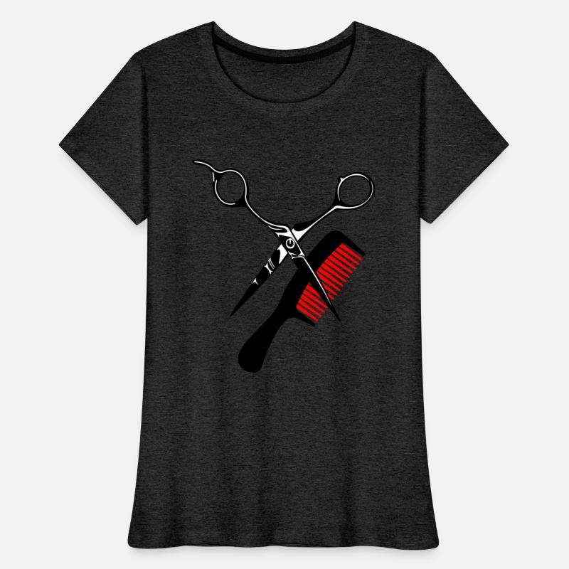 Comb and scissor design for hair salon