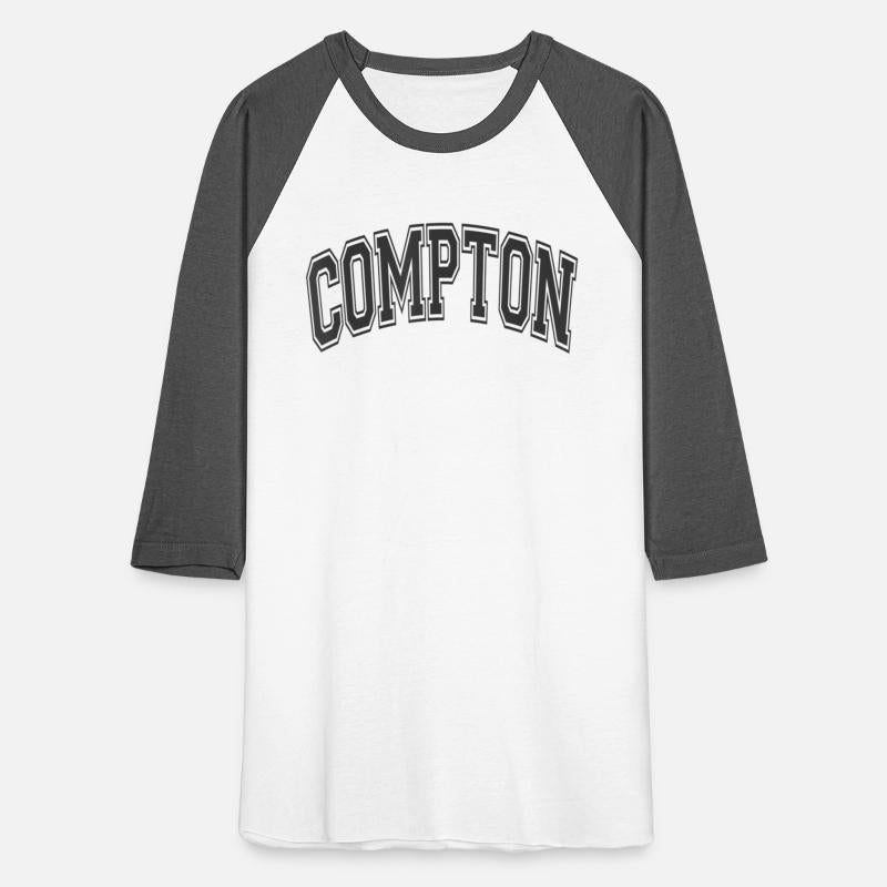 Compton California CA Varsity Style Blah Black Tex