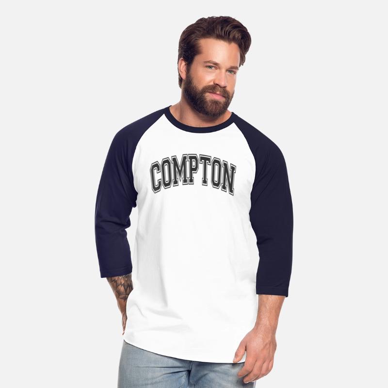 Compton California CA Varsity Style Blah Black Tex