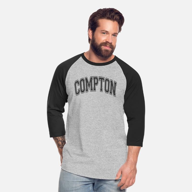 Compton California CA Varsity Style Blah Black Tex