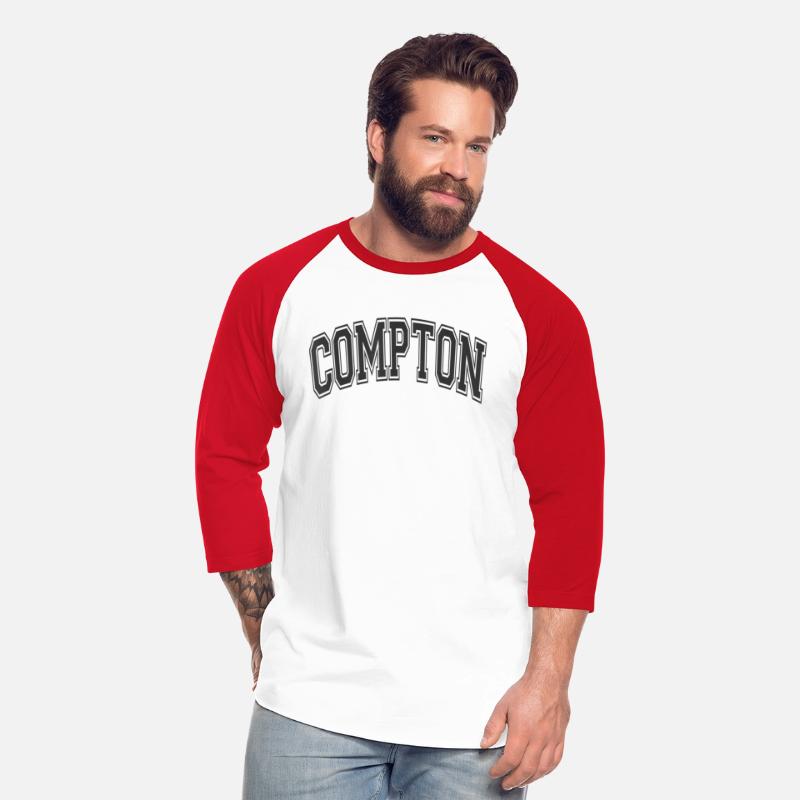 Compton California CA Varsity Style Blah Black Tex