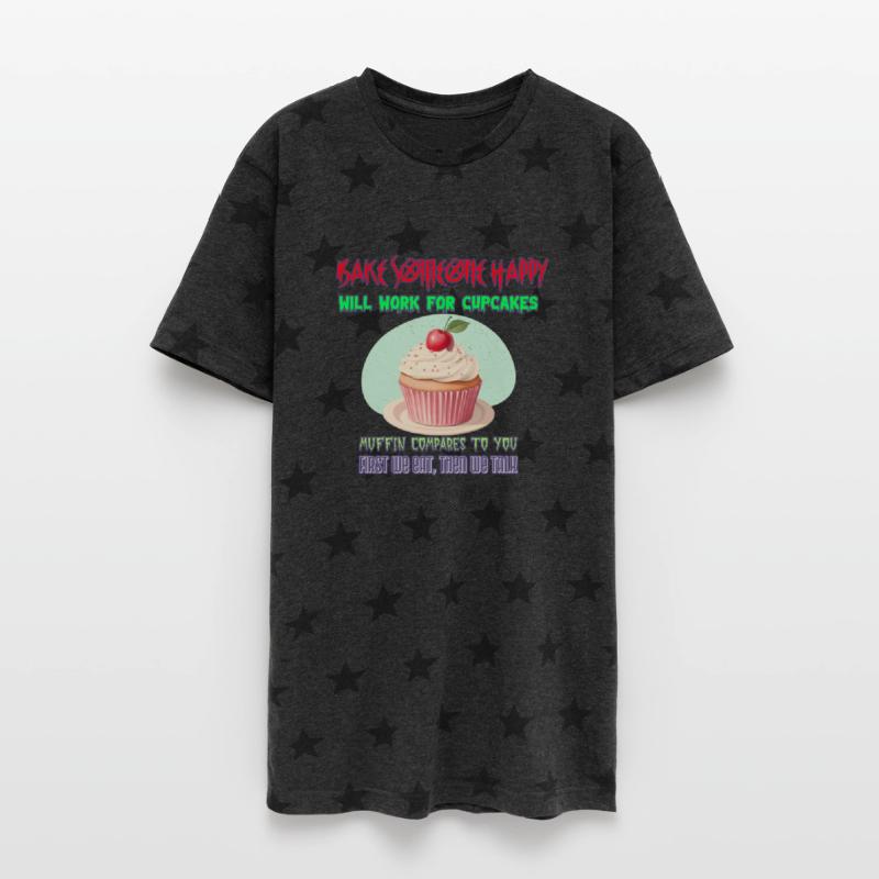 cooking t shirt design with cupcake graphic