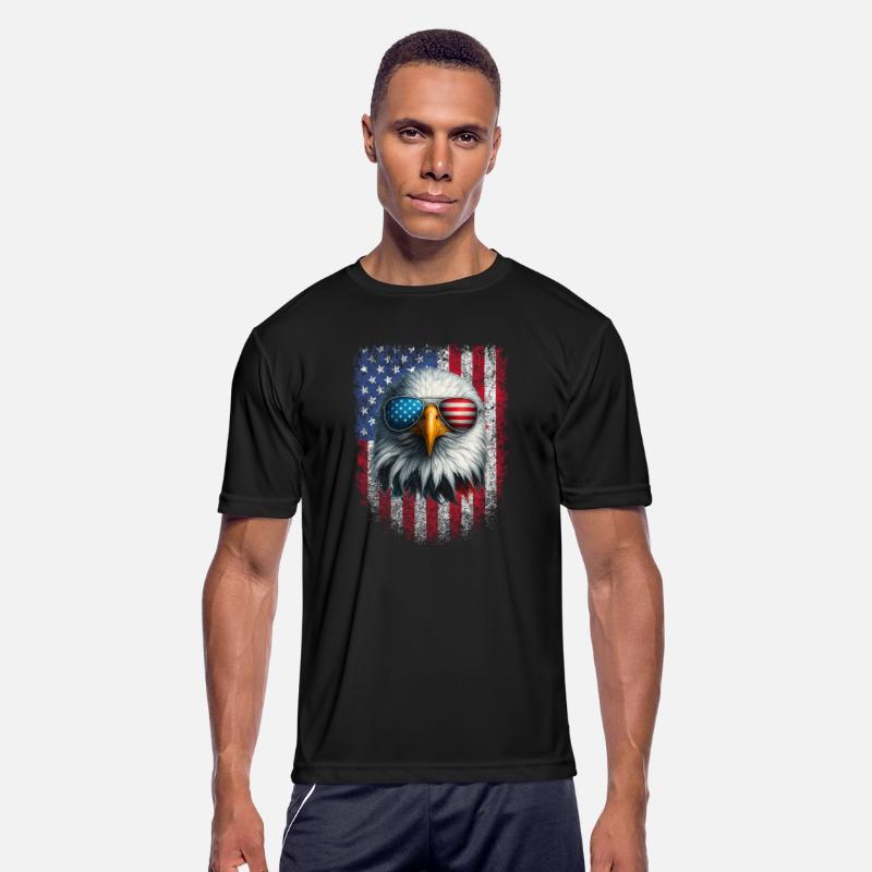 Cool Bald Eagle American Sunglasses Patriotic