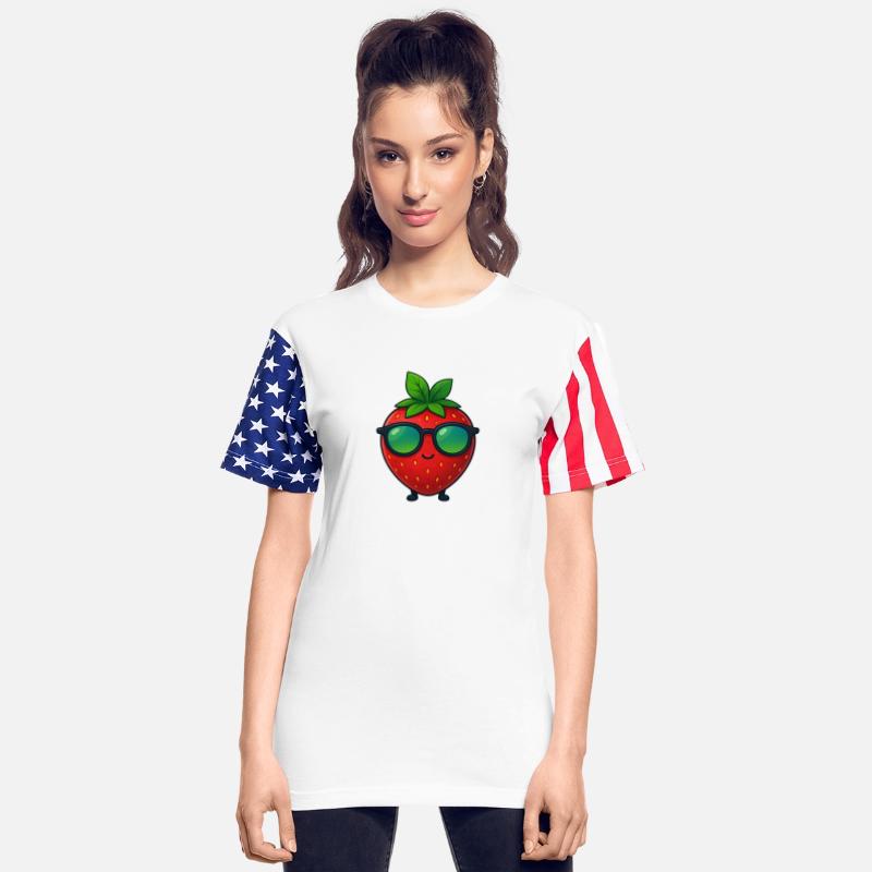 Cool minimalist strawberry fruity summer