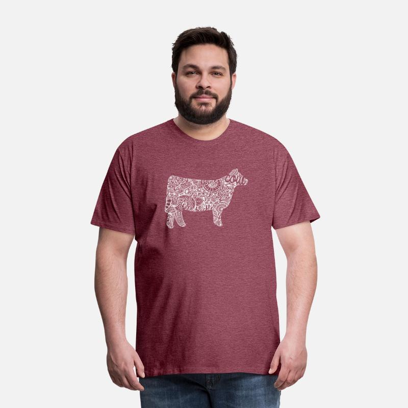 Cow Livestock Show Mandala Shirt Cattle Beef Stock