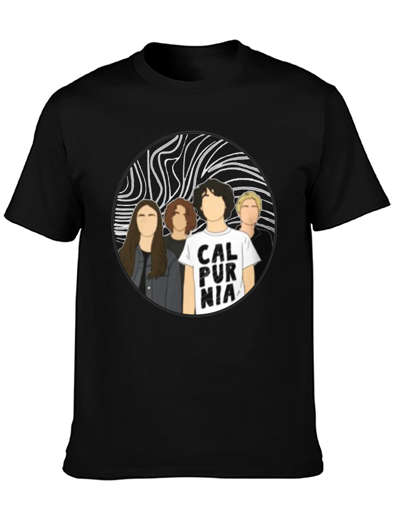 Calpurnia Band T-Shirt - Black Cotton Graphic Tee