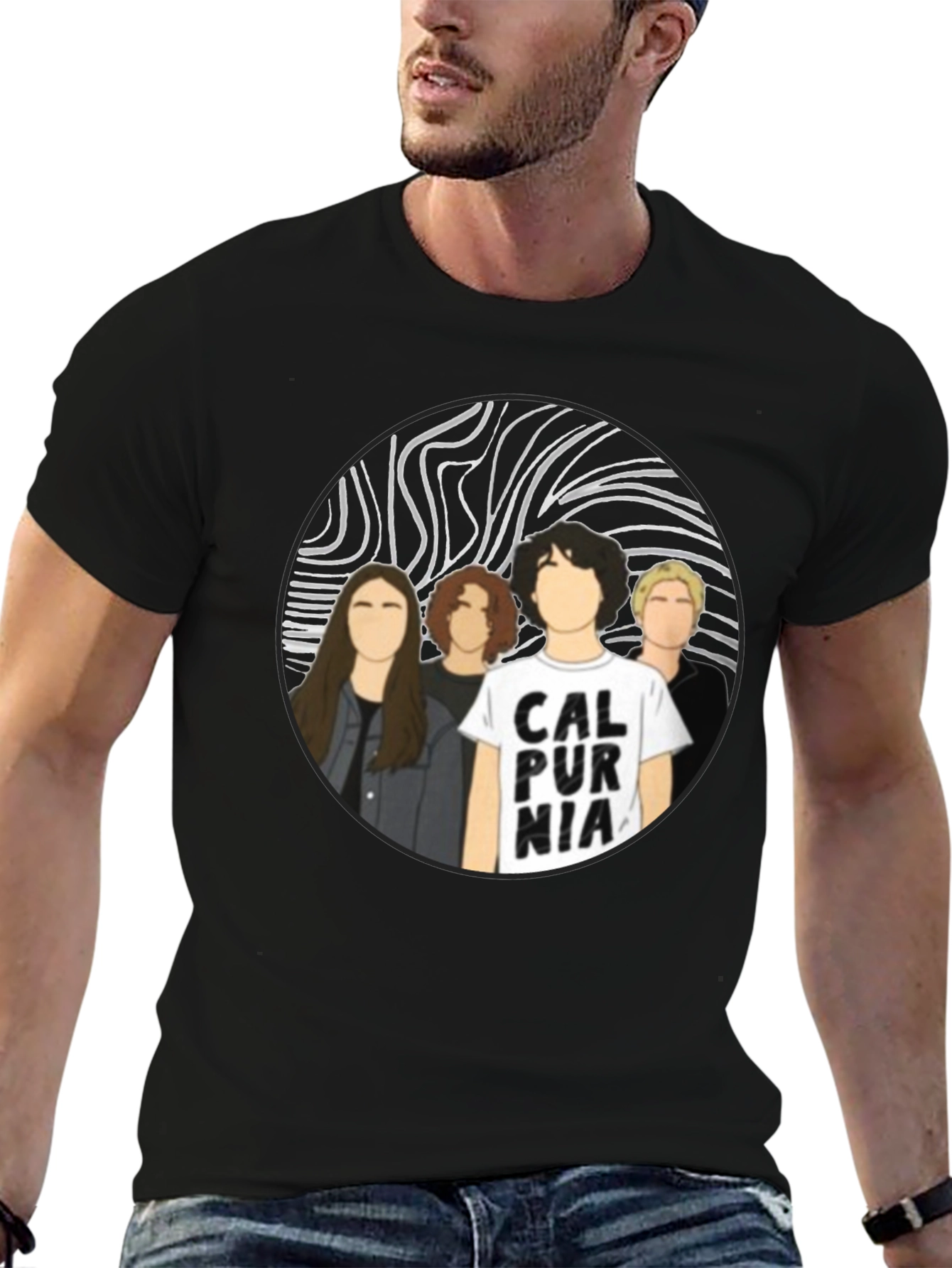 Calpurnia Band T-Shirt - Black Cotton Graphic Tee