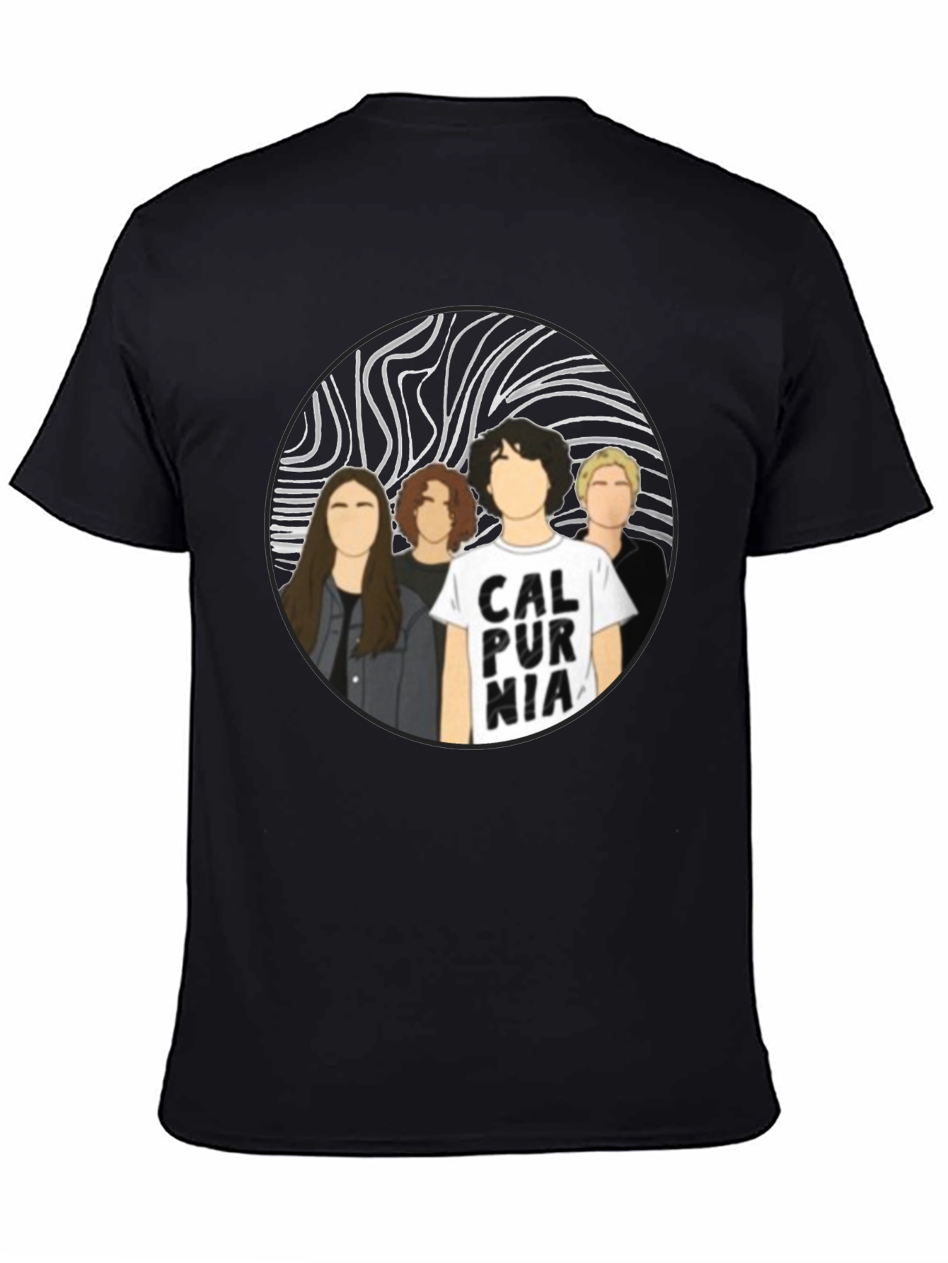 Calpurnia Band T-Shirt - Black Cotton Graphic Tee