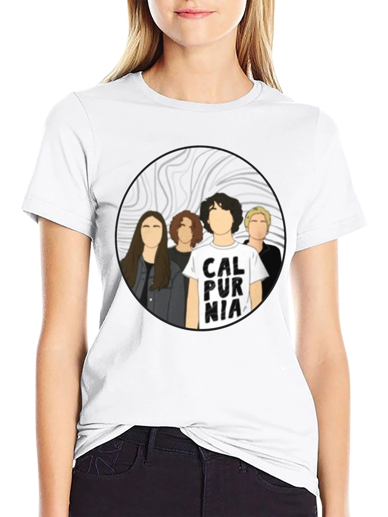 Calpurnia Band T-Shirt - Black Cotton Graphic Tee