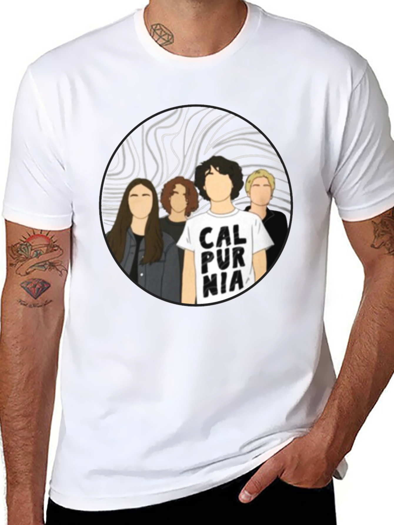 Calpurnia Band T-Shirt - Black Cotton Graphic Tee