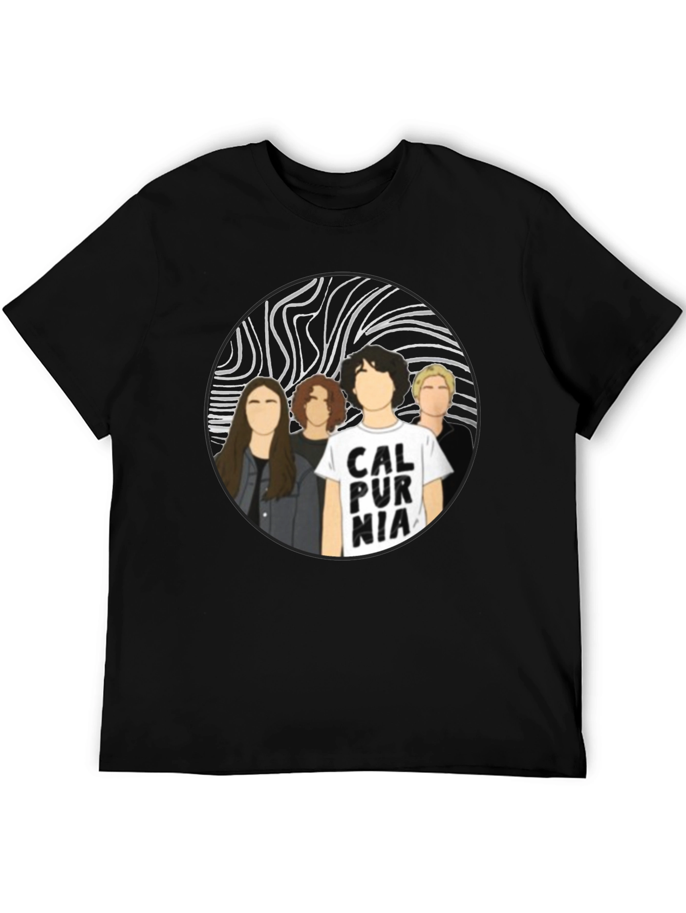 Calpurnia Band T-Shirt - Black Cotton Graphic Tee