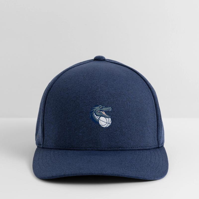 Crocodile with ball. Sports icon