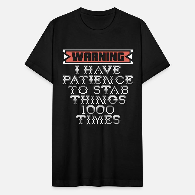 Cross Stitch Warning I Have Patience To Stitching