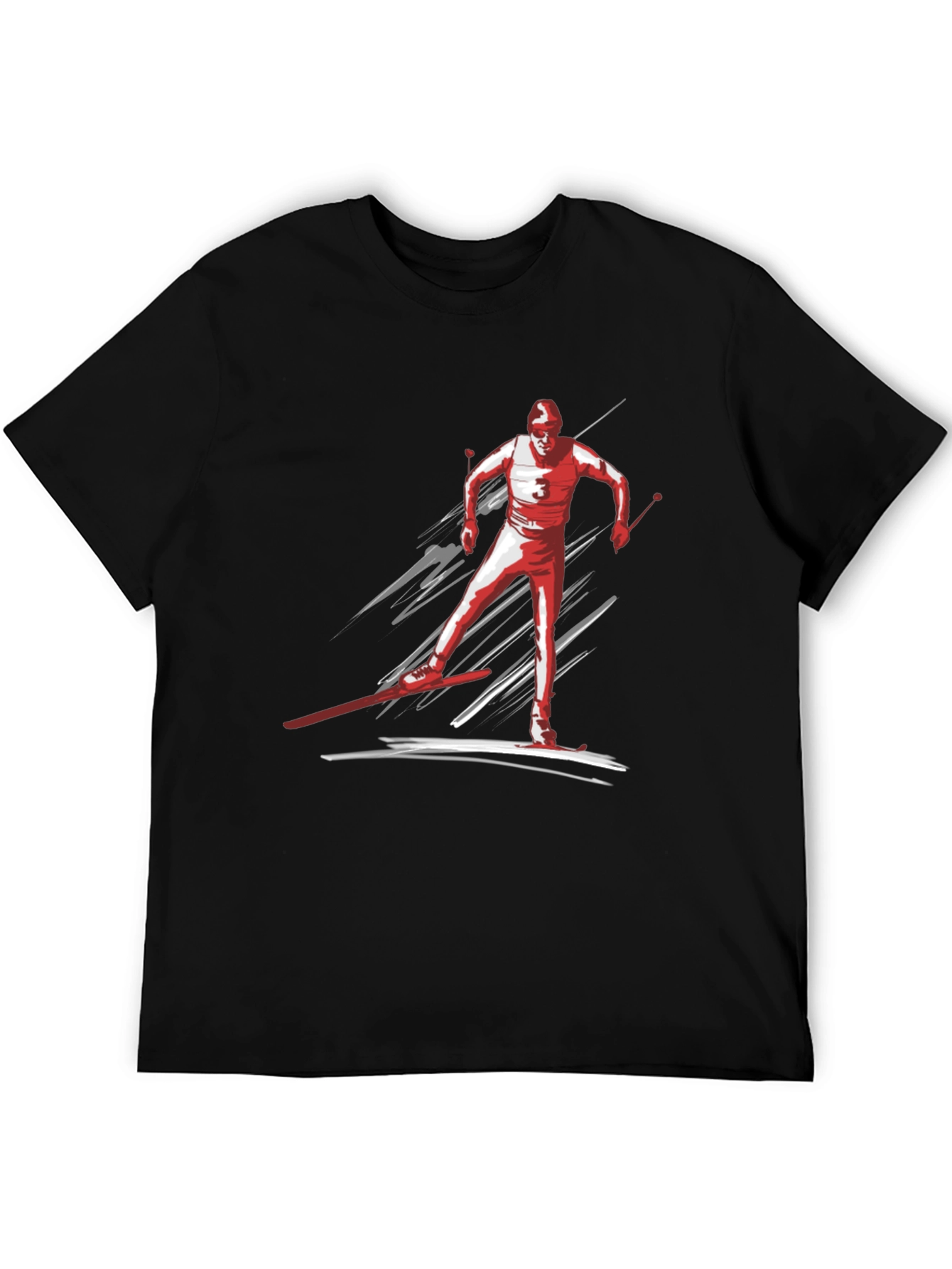Cross Country Skier Graphic T-Shirt