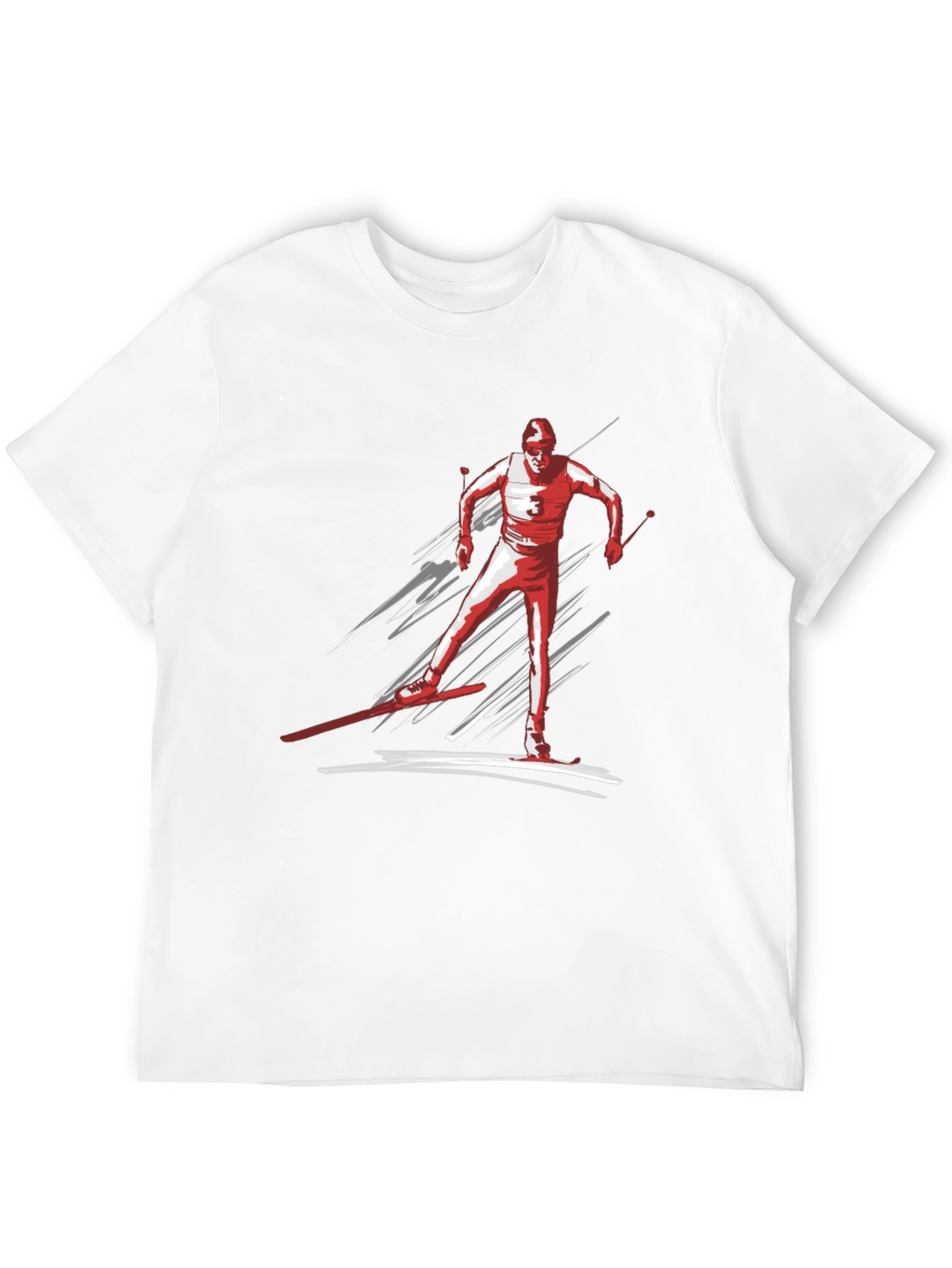 Cross Country Skier Graphic T-Shirt