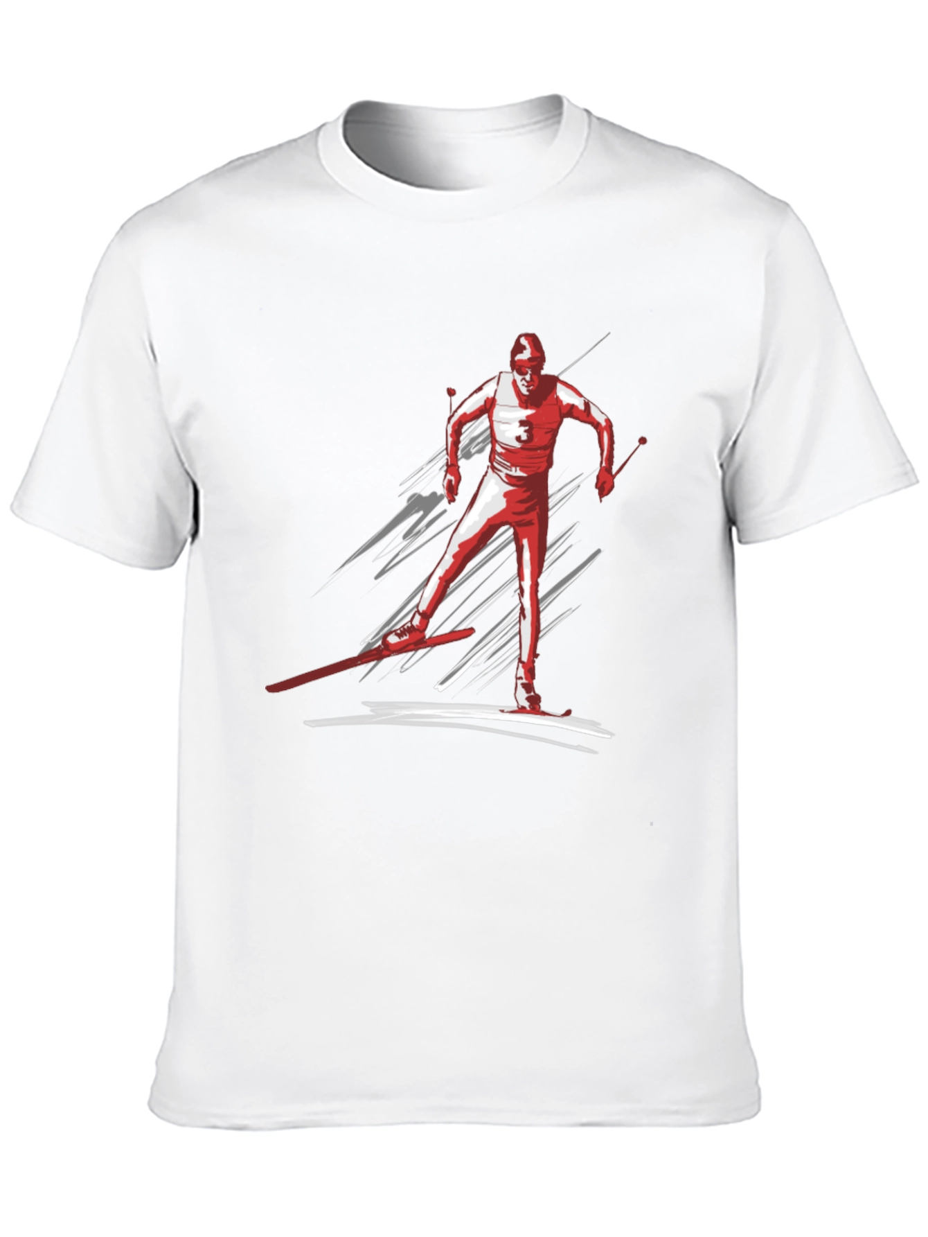 Cross Country Skier Graphic T-Shirt