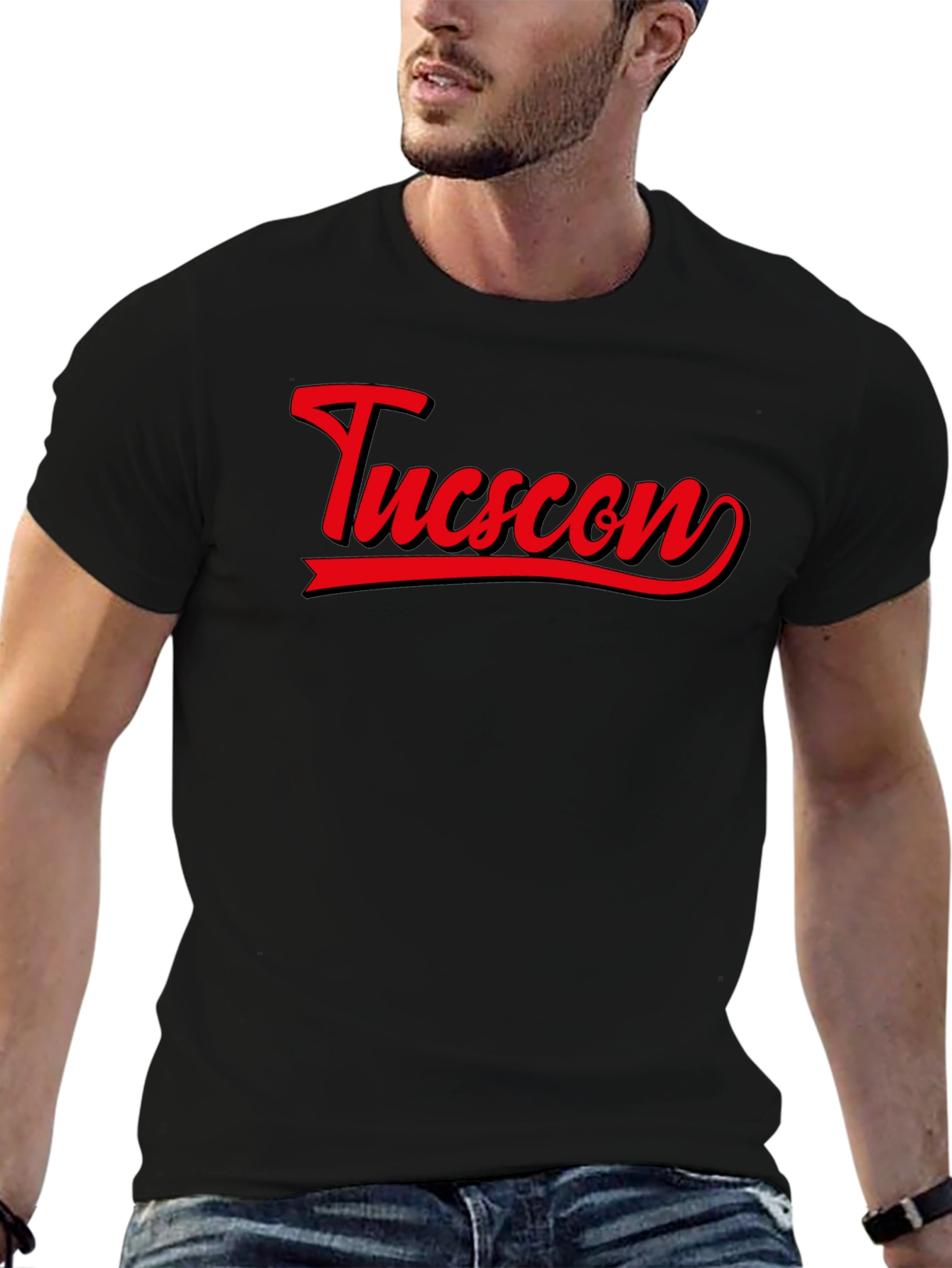 Tucson Graphic Tee - Retro Style Black T-Shirt