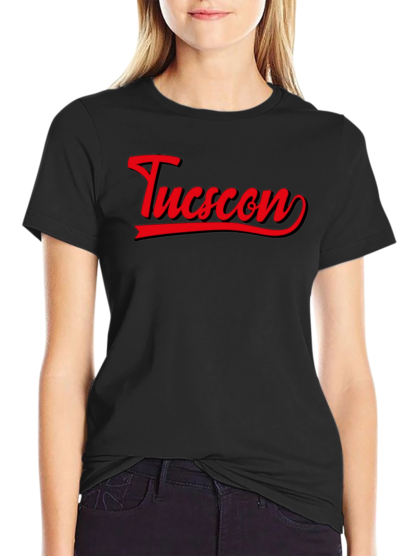 Tucson Graphic Tee - Retro Style Black T-Shirt