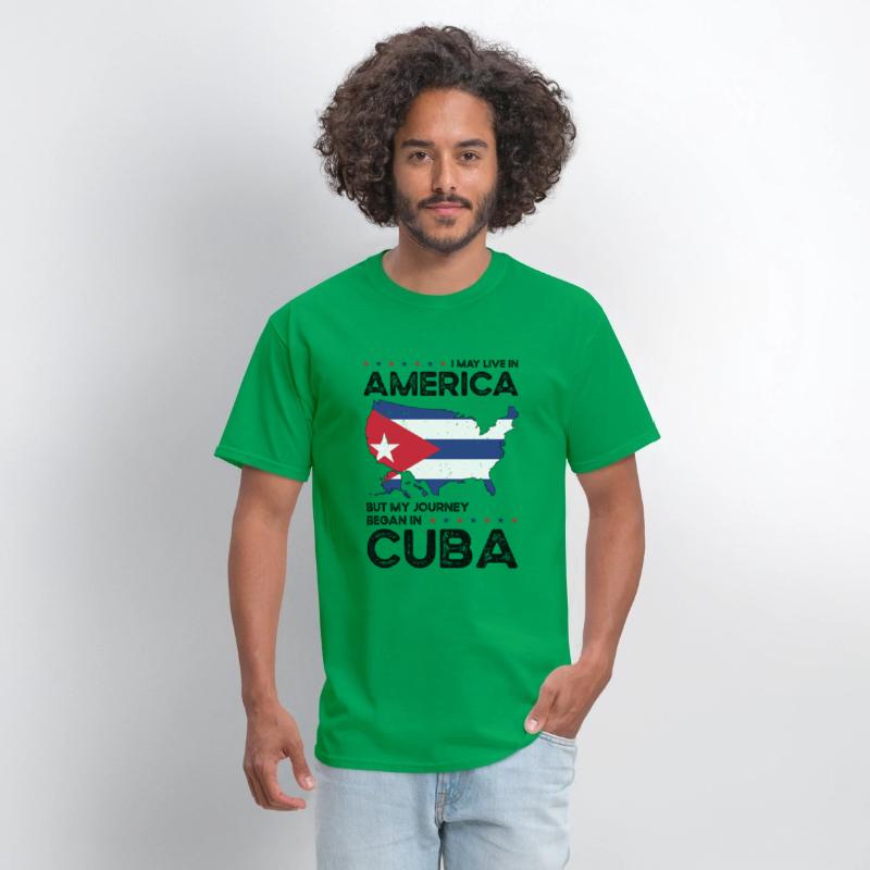 Cuban American Patriot USA Grown Cuba US Flag