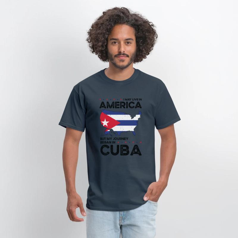 Cuban American Patriot USA Grown Cuba US Flag