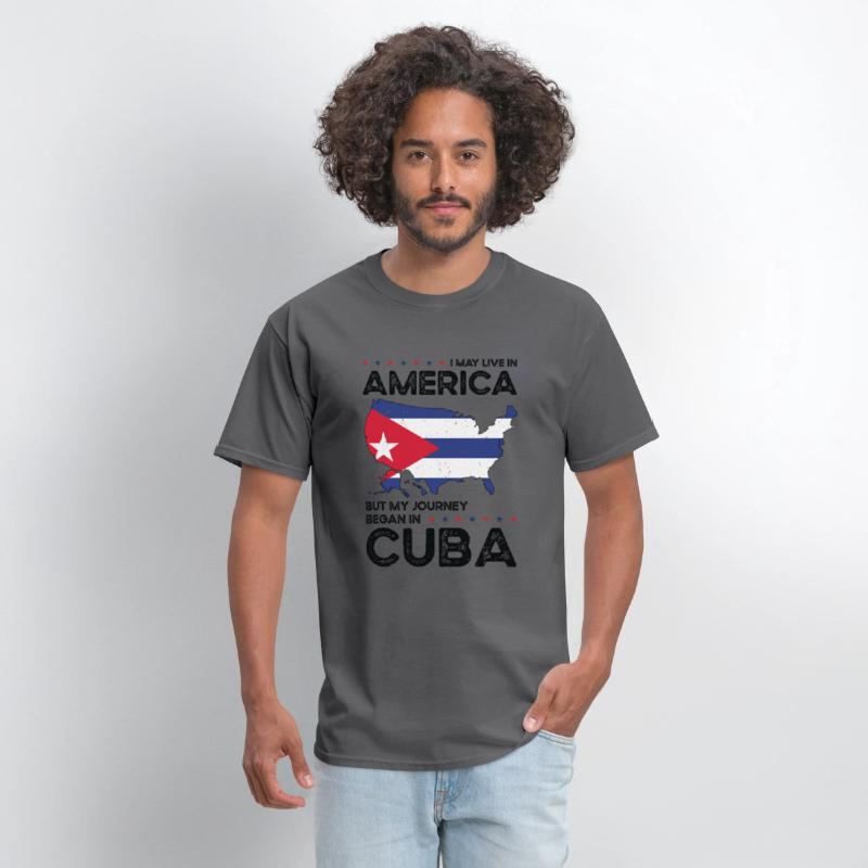 Cuban American Patriot USA Grown Cuba US Flag
