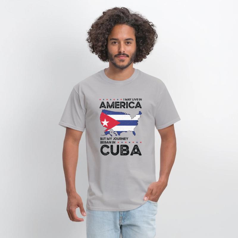 Cuban American Patriot USA Grown Cuba US Flag