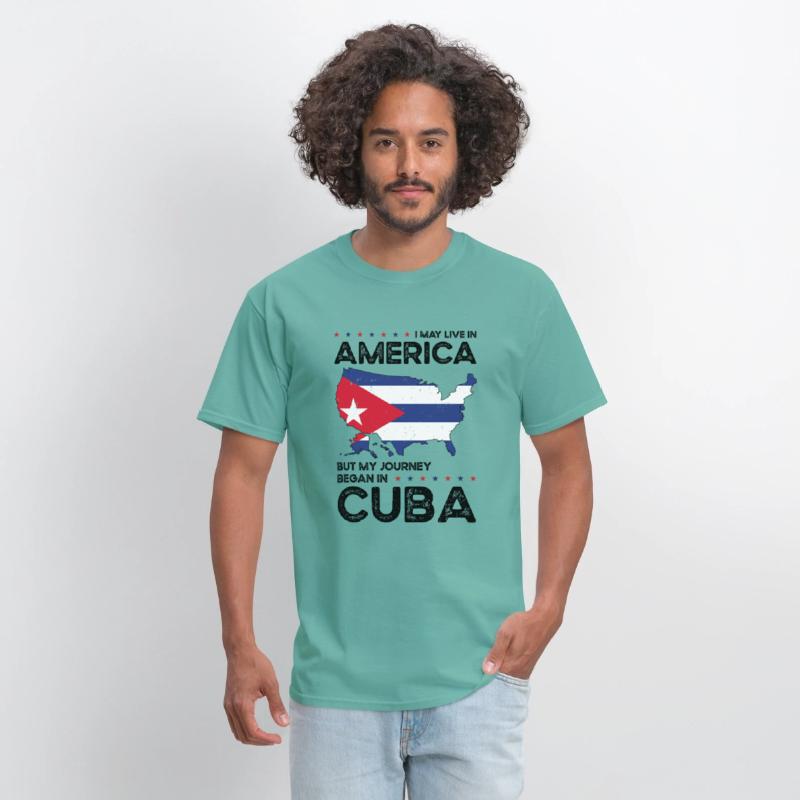 Cuban American Patriot USA Grown Cuba US Flag