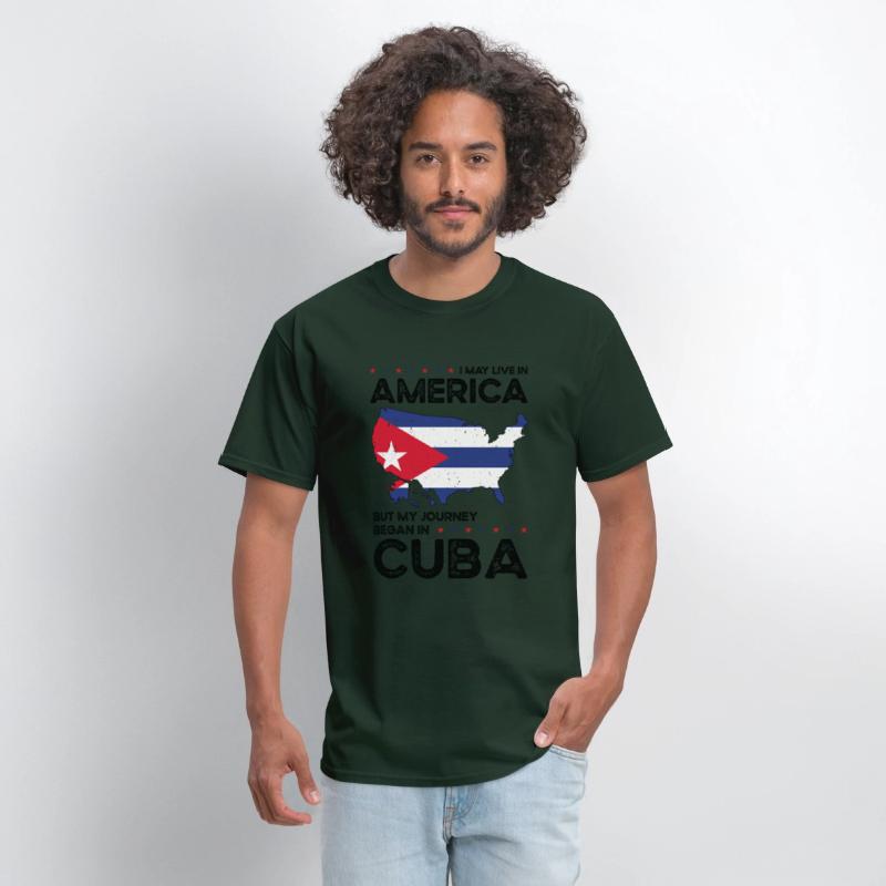 Cuban American Patriot USA Grown Cuba US Flag