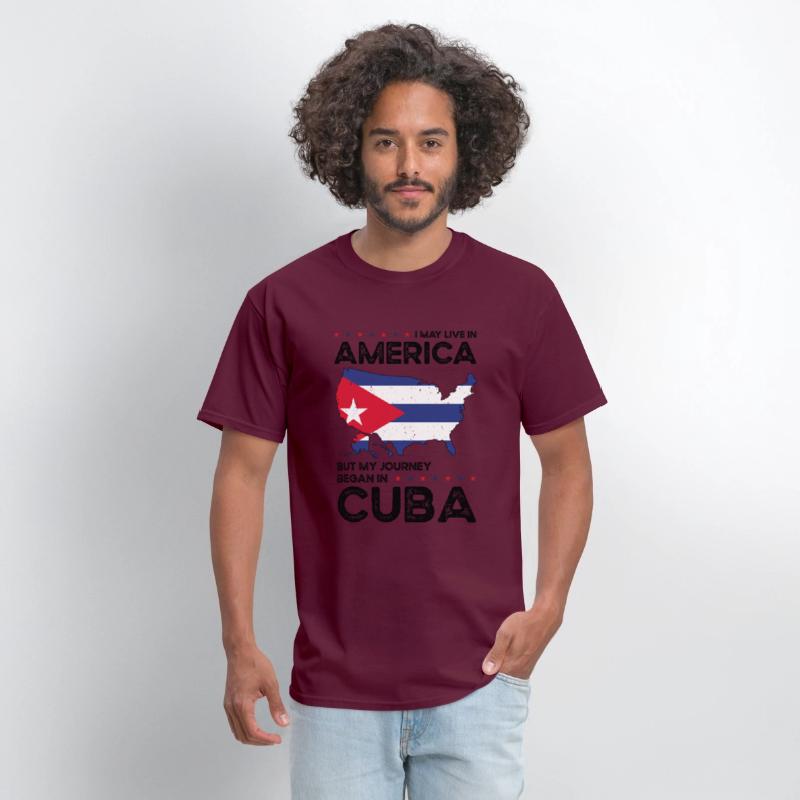 Cuban American Patriot USA Grown Cuba US Flag