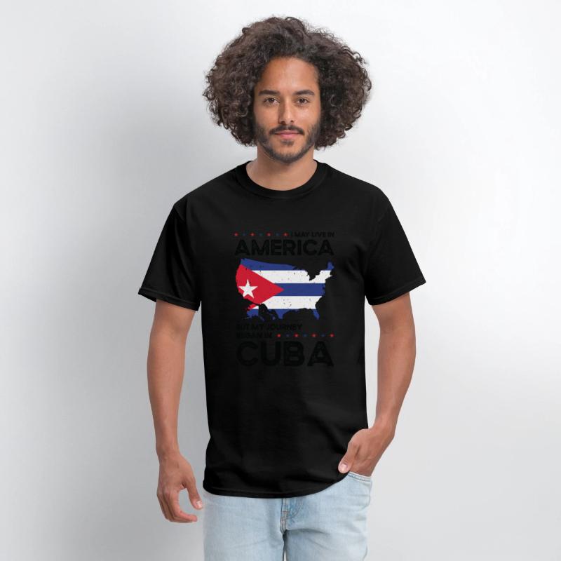 Cuban American Patriot USA Grown Cuba US Flag